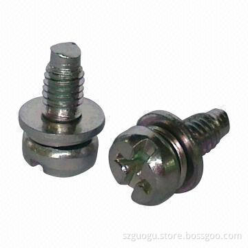 Switching device screw with flat/play mat